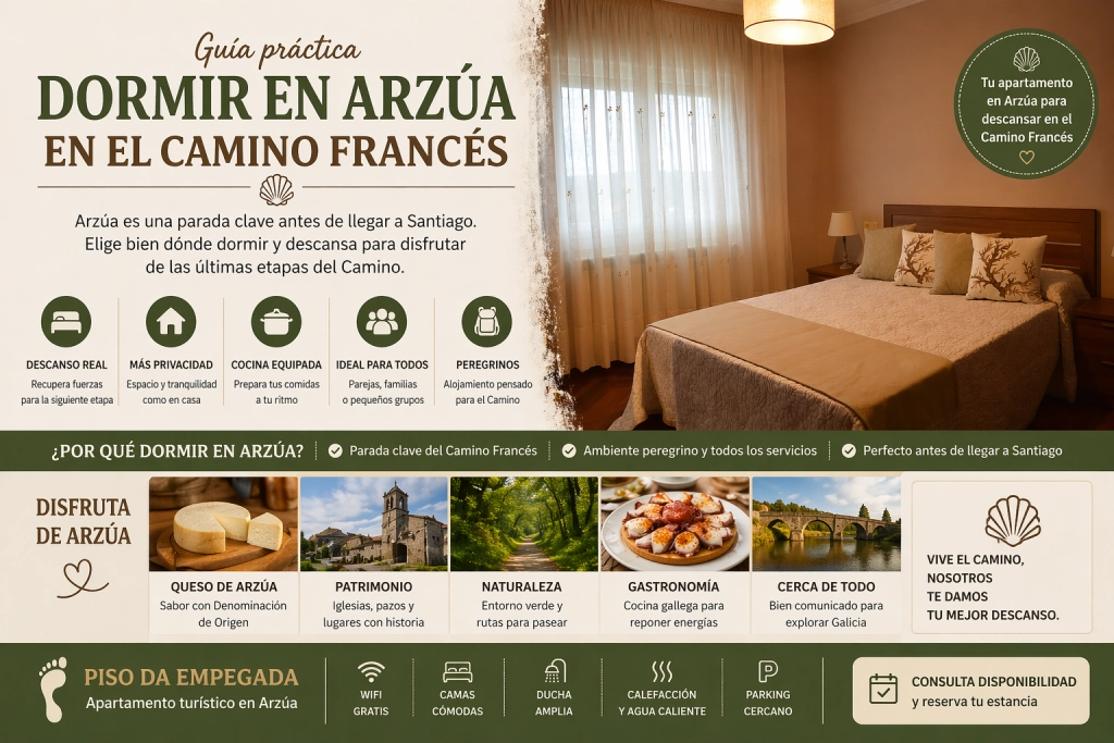 Dormir en Arzúa en el Camino Francés Dormir en Arzúa en el Camino Francés